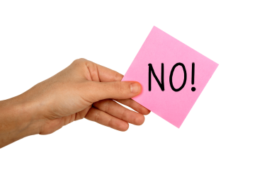saying no
